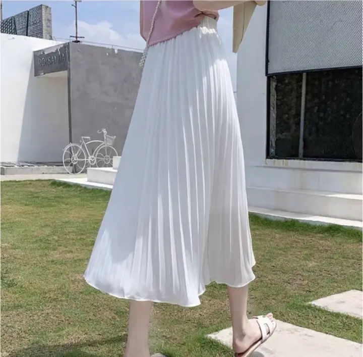 [Bán giá lẻ bằng sỉ] Chân váy xếp ly dáng dài siêu đẹp (hình thật + video)