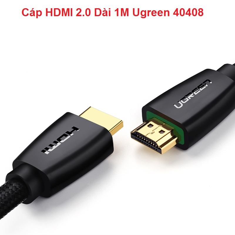 Cáp HDMI 2.0 Dài 1M Ugreen 40408 Chính Hãng