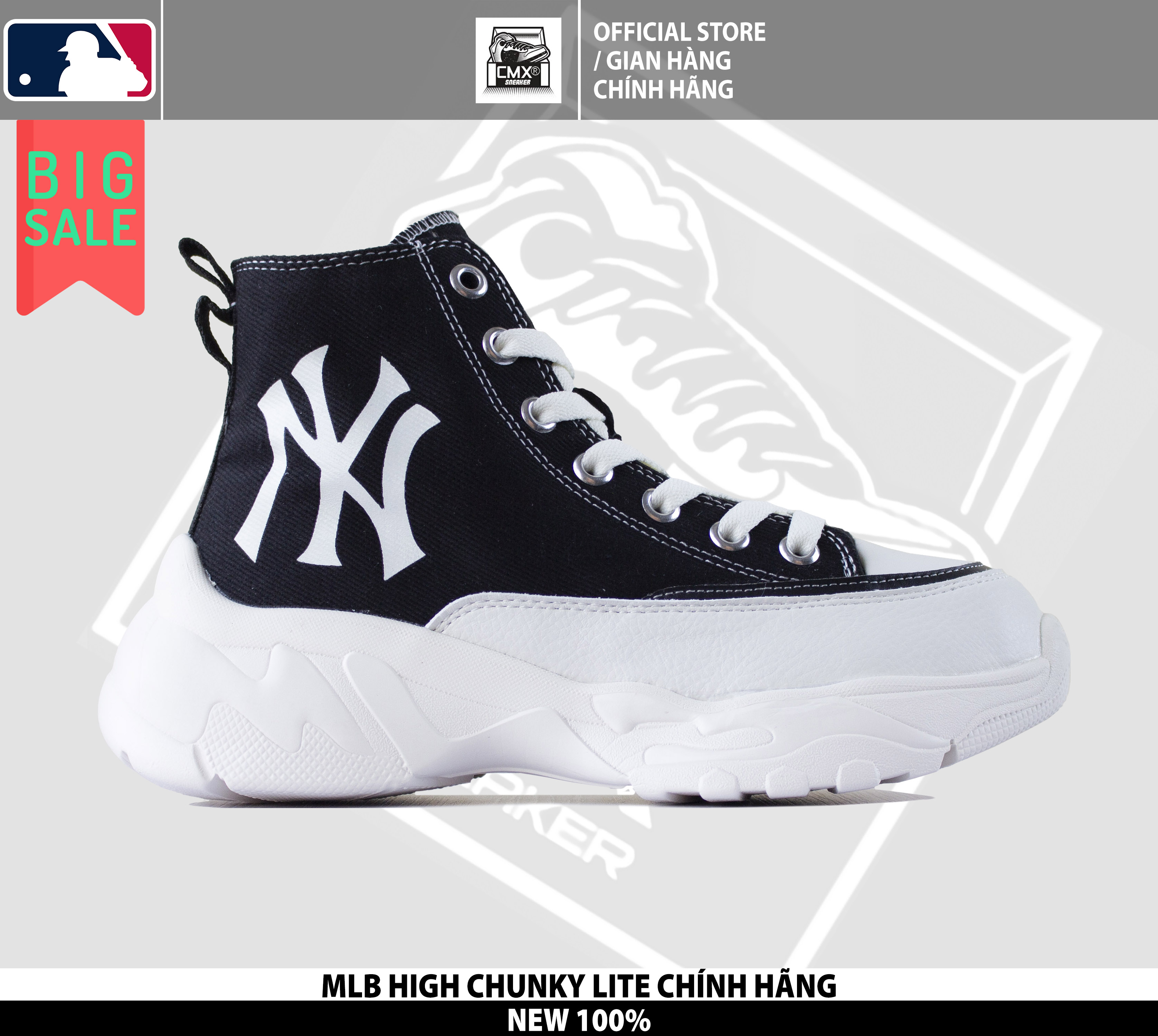 [ HÀNG CHÍNH HÃNG CÓ SẴN ] Giày MLB HIGH CHUNKY LITE - HÀNG CHÍNH HÃNG 100%