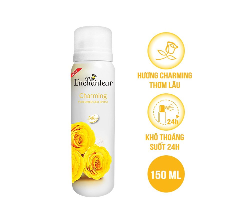 Xịt khử mùi Enchanteur Charming/Delightful/Romantic/Magic 150ml