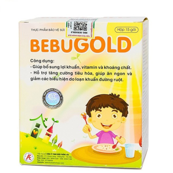 CỐM VI SINH BEBUGOLD – Hỗ trợ tăng cường tiêu hóa (Hộp 15 gói)