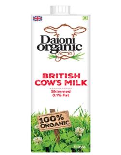 Daioni organic skimmed milk 1 Lit thumbnail