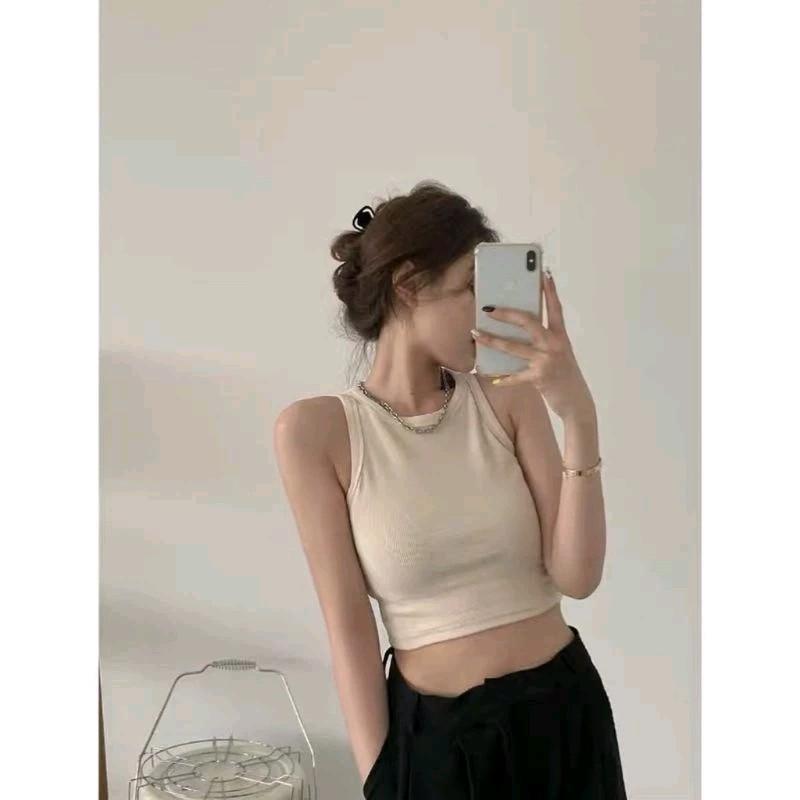 Áo yếm croptop 2 dây bản to