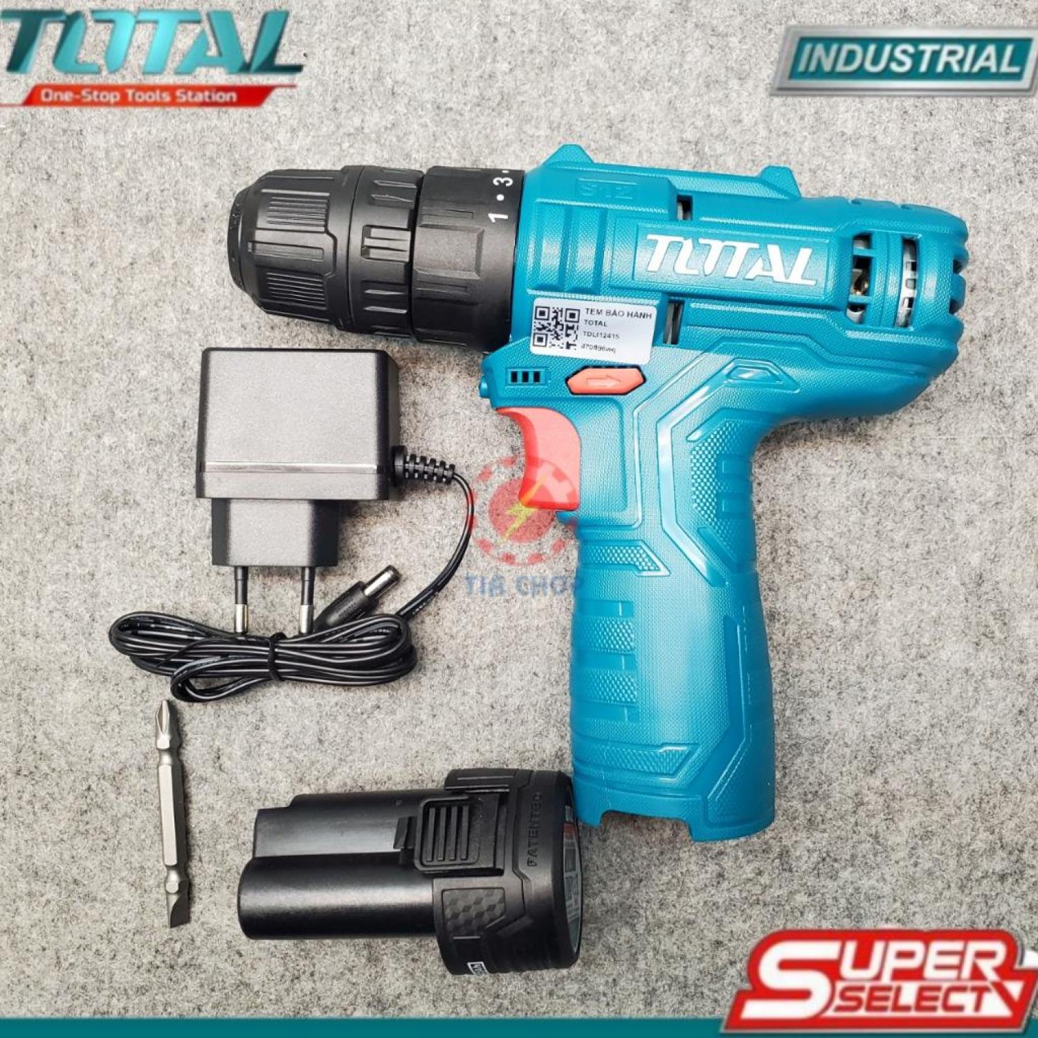 Máy khoan siết vít pin 12v total tdli12415