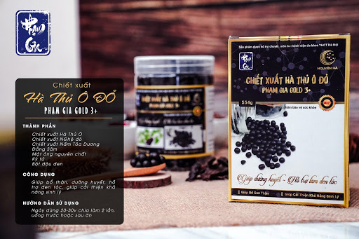 [HCM]Hà Thủ Ô Phạm Gia Gold 3+ ( Hộp 120gr - 554gr )- TS001
