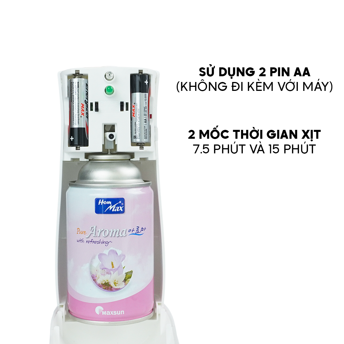 [COMBO] Máy Xịt Phòng Tự Động Hommax DXY3V-N và Nước Hoa Aroma - 2 Chế Độ Hẹn Giờ | Cảm Biến Ánh Sáng | 3 Chế Độ Xịt | Hàng Chính Hãng