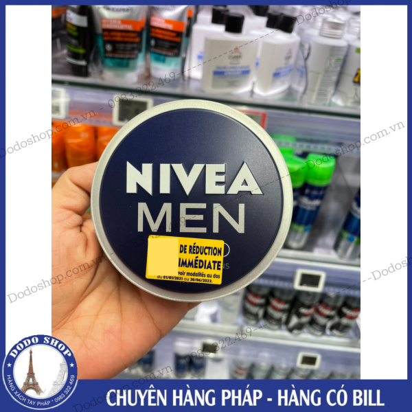 Kem dưỡng da nam Nivea men Creme Hàng Pháp- có bill - kem dưỡng da dành cho nam giúp giảm nhờn, sáng da, cấp ẩm (30ml)