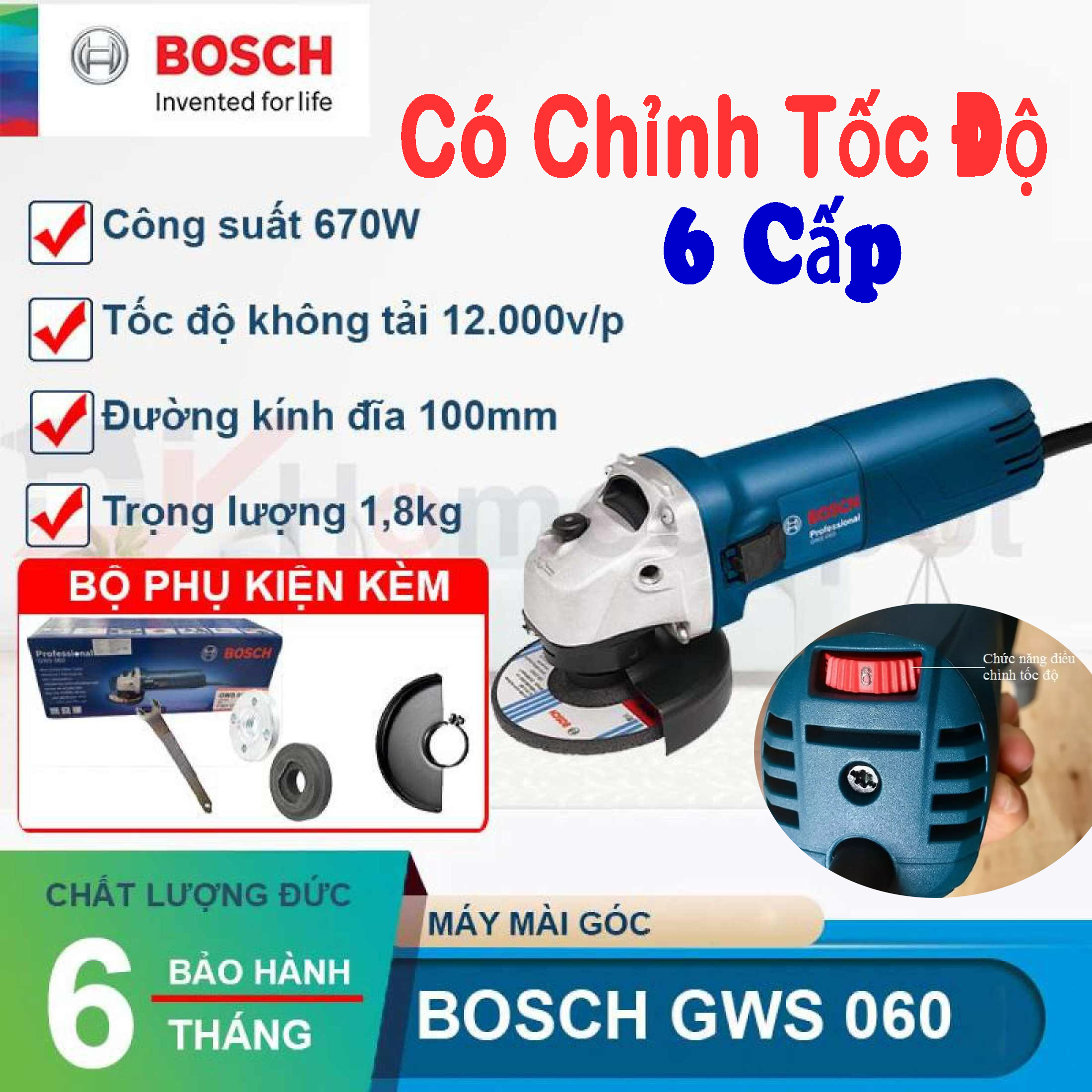 [HCM]Máy Cắt Tay - Máy Mài Cầm Tay - Máy Mài Máy Cắt Chỉnh Tốc Độ GWS 6-100 SM - Vật Liệu 100% Đồng Nguyên Chất - Bảo Hành 6 Tháng - Hàng Cao Cấp - Sản Xuất Theo Tiêu Chuẩn Công Nghệ Đức . Bảo Hành 1 Đổi 1 Bởi Nhà Bán Hàng
