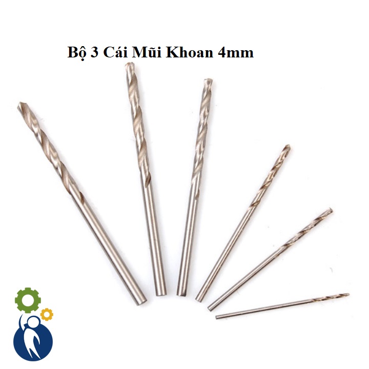 Bộ 3 Cái Mũi Khoan 4mm