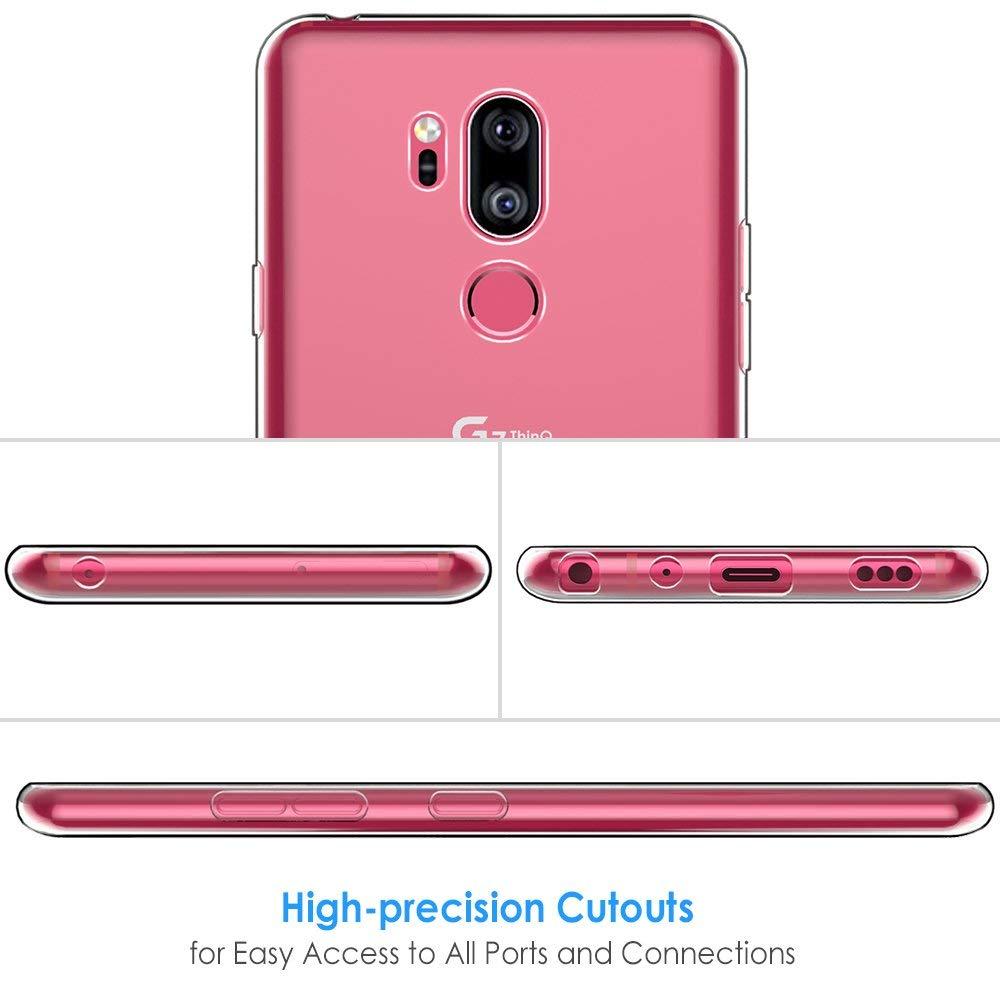 Ốp Silicon cho LG G7 Trong suốt (Loại A+ chống ố vàng)
