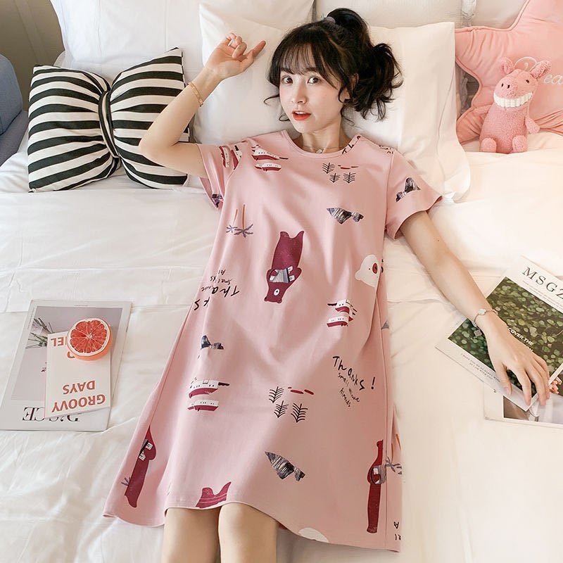 ĐẦM NGỦ HỌA TIẾT DỄ THƯƠNG