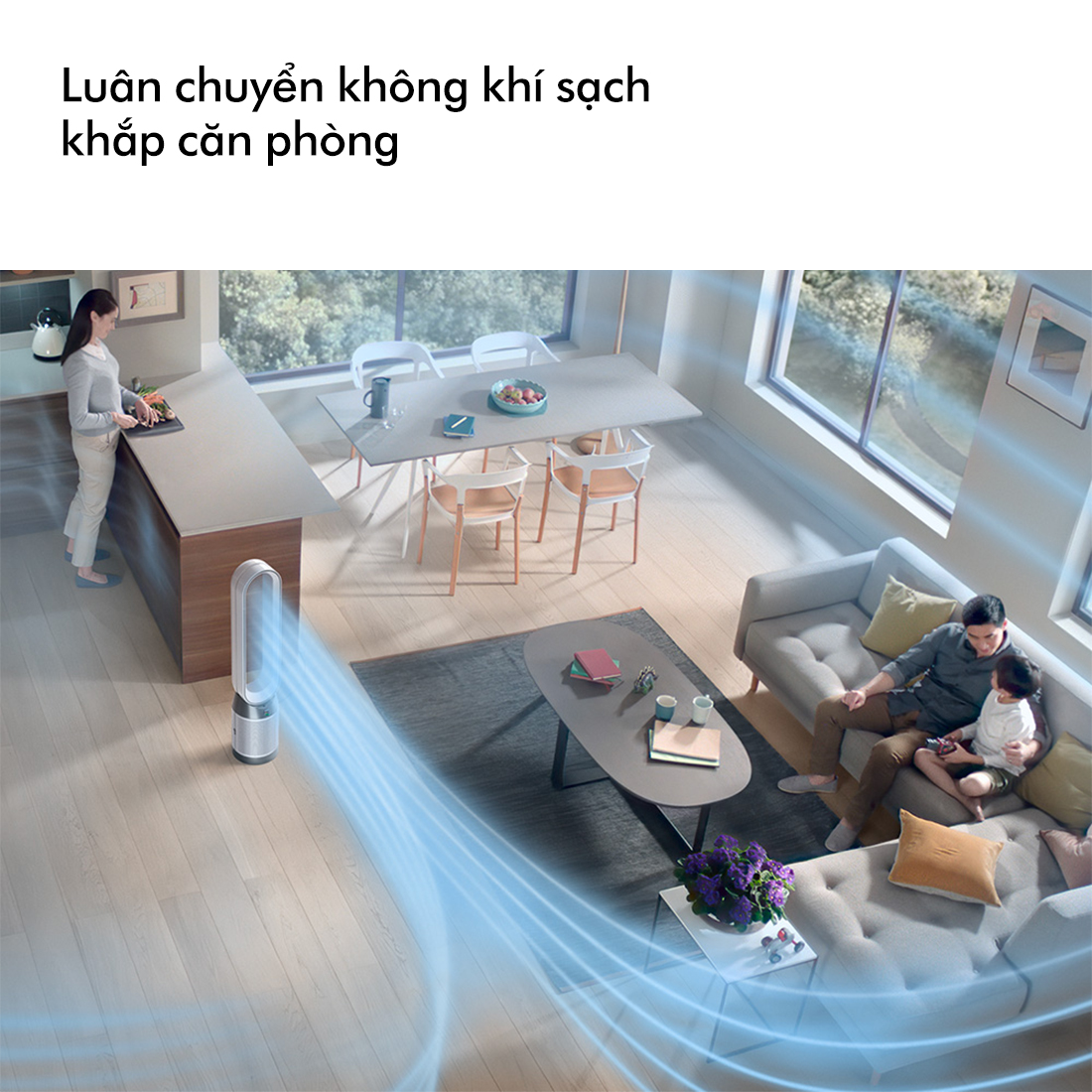 [DUY NHẤT 16-17.7: Voucher 14% Tối đa 2 Triệu] Máy lọc không khí Dyson Purifier Cool Gen1 TP10 (Trắng/Trắng)