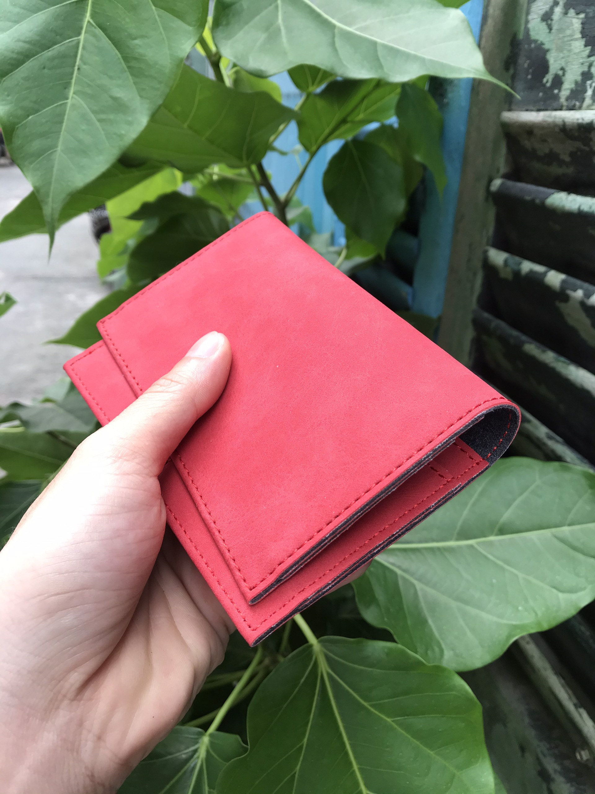 Ví đựng hộ chiếu/cover passport màu đỏ Retro