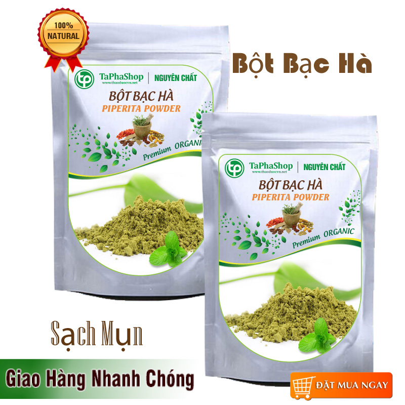 Bột bạc hà nguyên chất 200g - tấn phát - Hàng công ty chất lượng cao