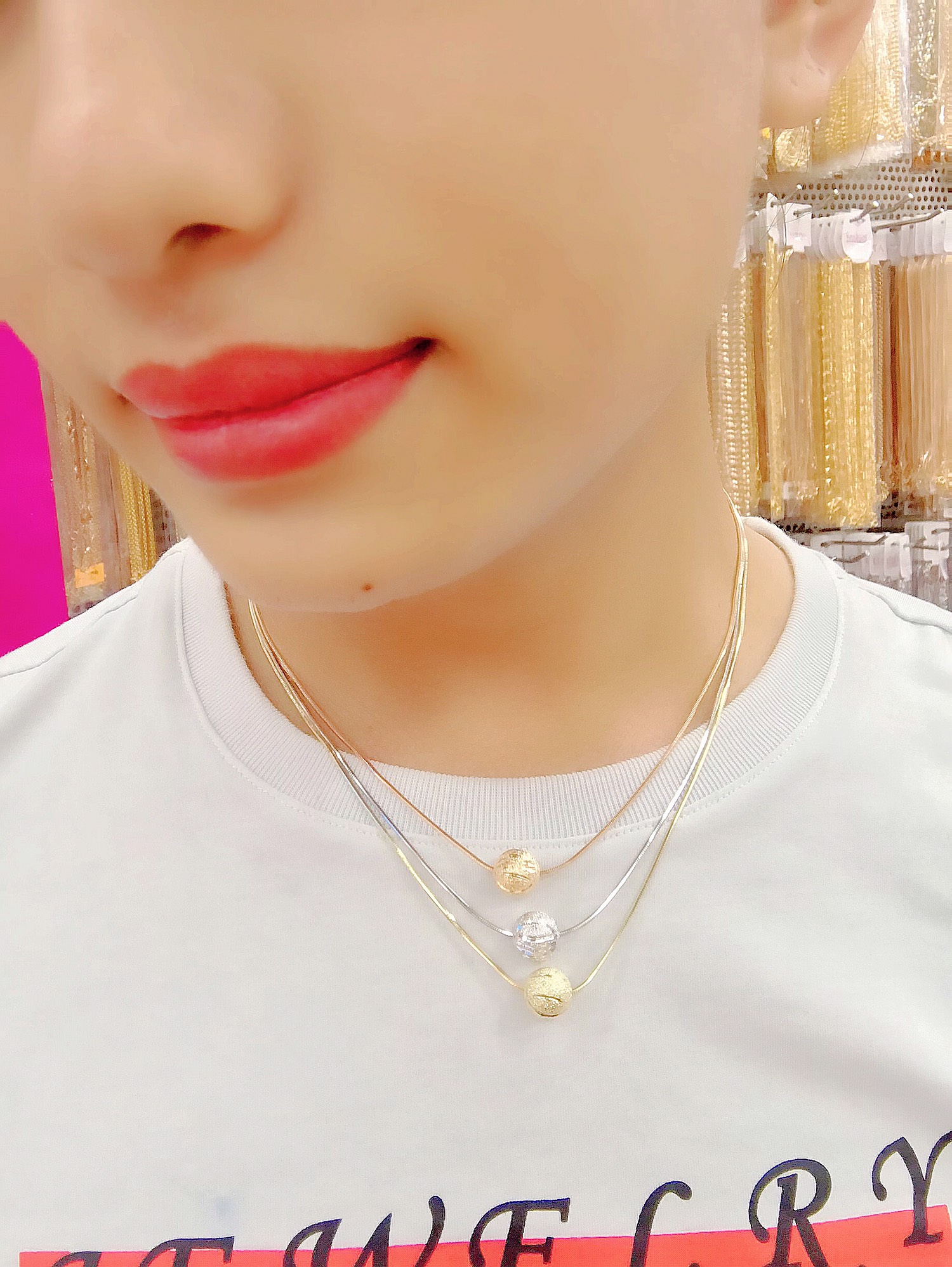 Dây Chuyền Nữ Thiết Kế Hàn Quốc - Sáng Như Vàng Thật Givishop - D1705153 - - mat day dep , phu kien day chuyen dep , nhung kieu day chuyen dep , day chuyen vang 18k nam