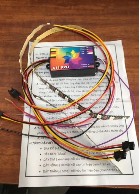Mạch đèn led Audi a11 PRO GẮN WINNER X - EXCITER - SH - ĐIỂU KHIỂN QUA SMARTPHONE KẾT NỐI BLUETOOTH