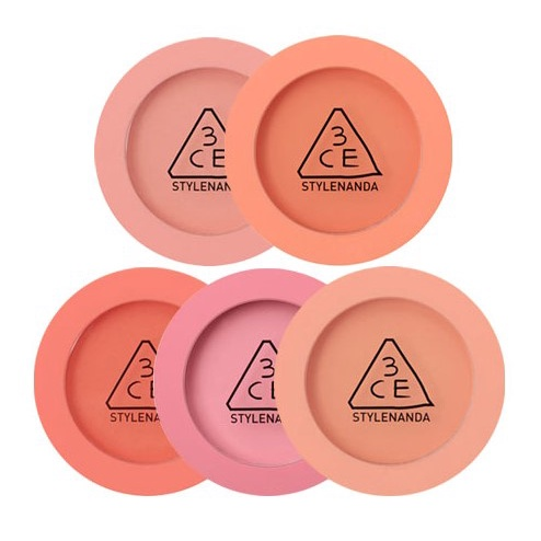 Phấn Má Hồng 3CE Mood Recipe Face Blush [Nude Peach- Mono Pink- Rose Beige]
