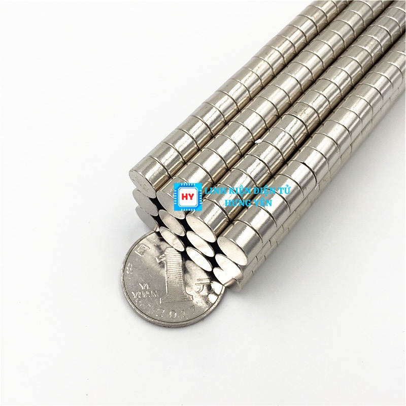Nam Châm Đất Hiếm Tròn Nhiều Kích Thước