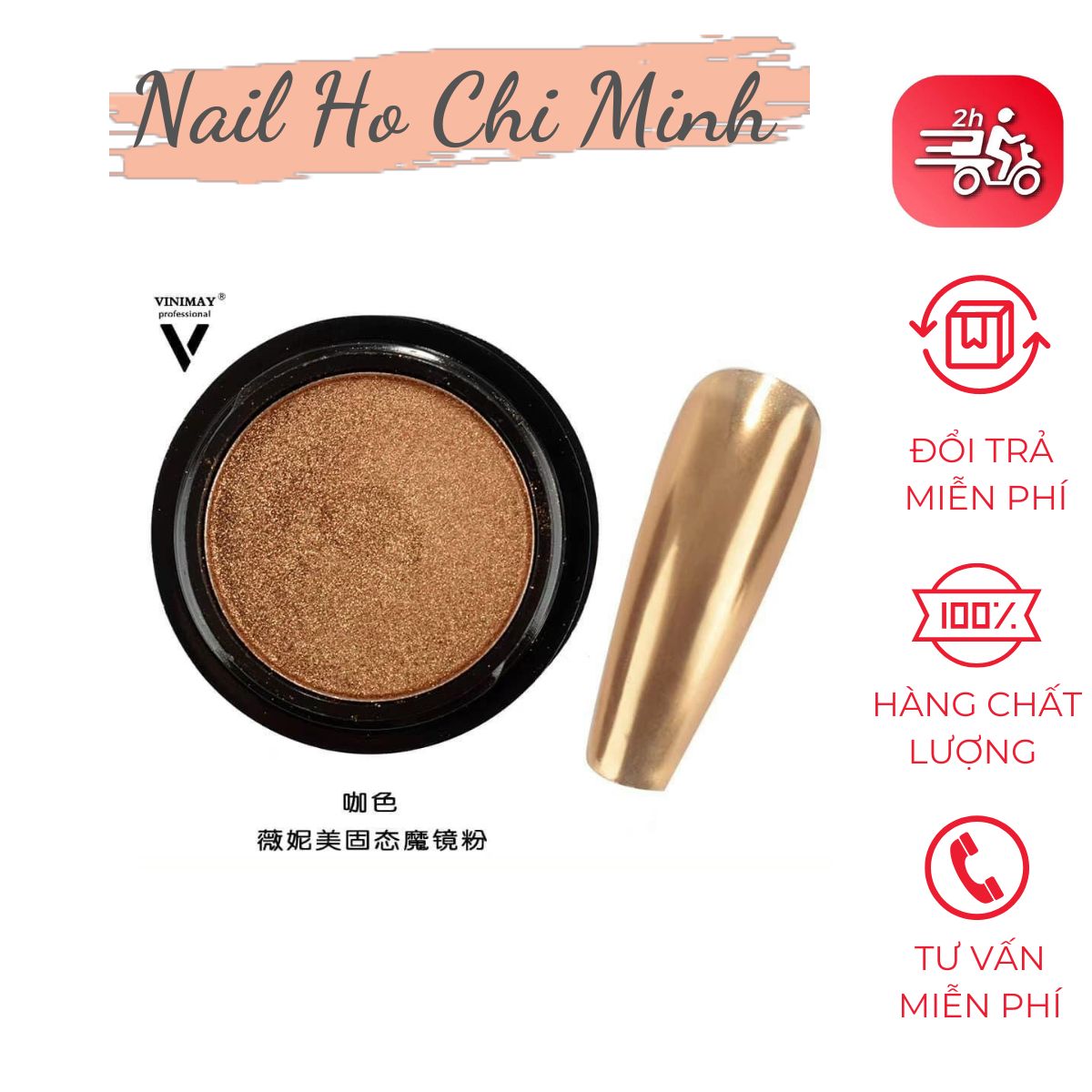 [HCM]Tráng gương màu nâu đồng dòng Vinimay chính hãng