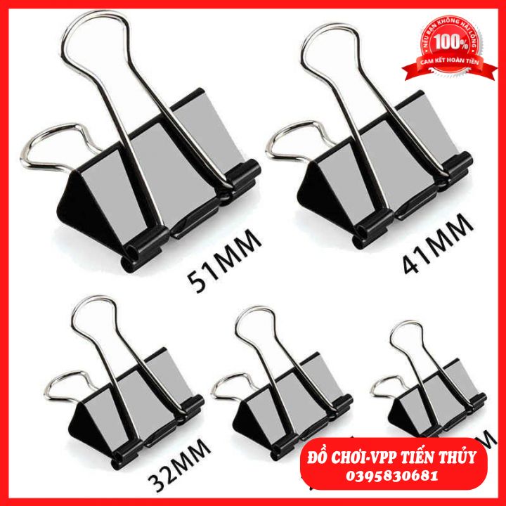 Kẹp bướm ECHO 15,19,25,32,41,51mm( sét hộp 12 cái ) (SLECHO)