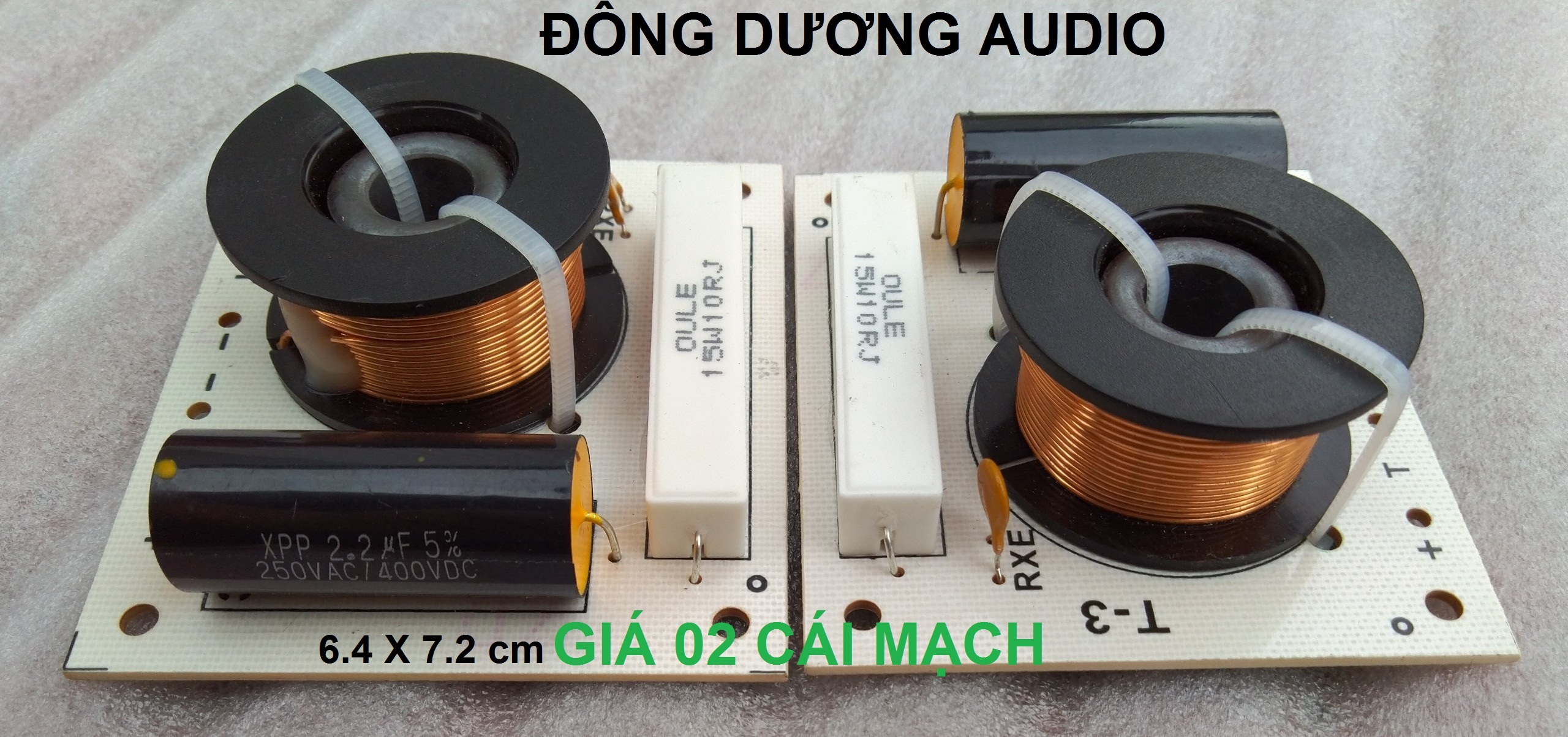 Mạch phân tần loa tép - mạch bảo vệ  -  giá 2 mạch