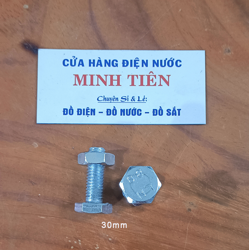 Bù lon, bulon con tán 10 ly kích thước 10x30, 10x40, 10x50, 10x60, 10x80, 10x100, 10x120, 10x150