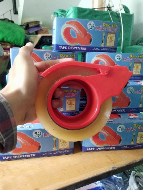 Dao Cắt Băng Keo 5F Nhựa/Sắt Loại 100 Yard/ 200 Yard/0.5Kg/1Kg/ Băng Keo Văn Phòng Phẩm Bc200