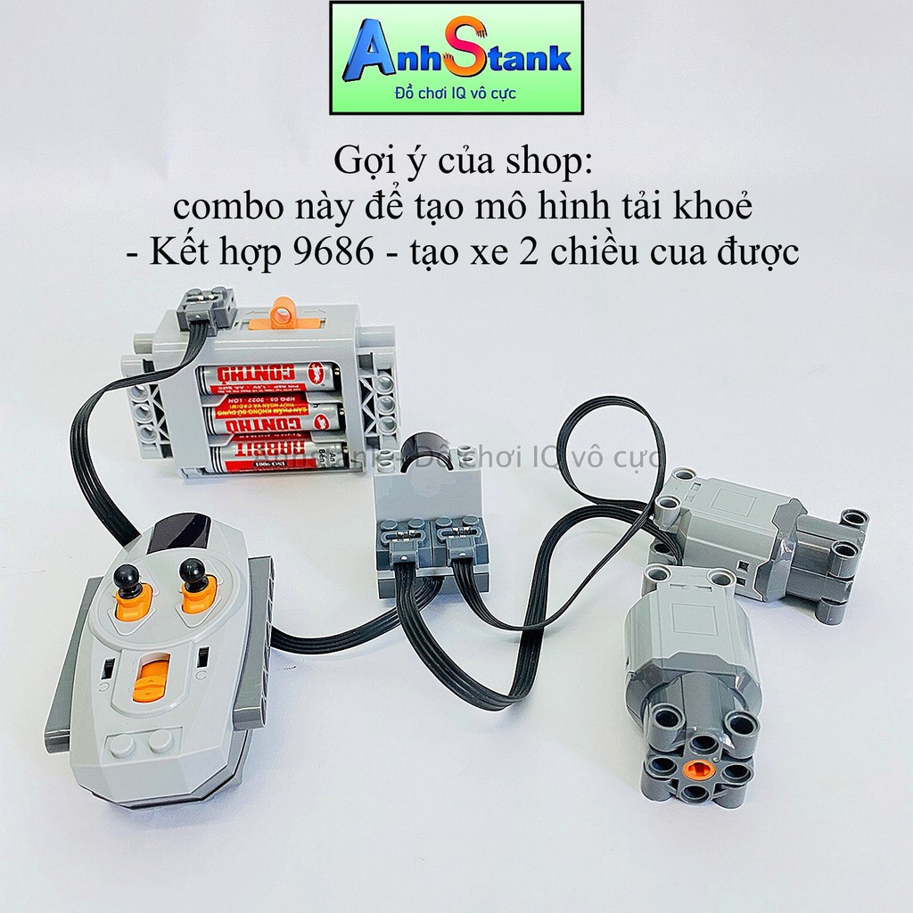 Motor đồ chơi Cỡ L 88003 Tương Thích 9686-Technic-Education