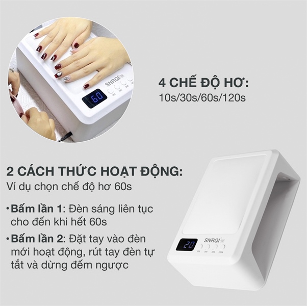 Máy hơ T8, máy hơ gel T8, máy làm móng