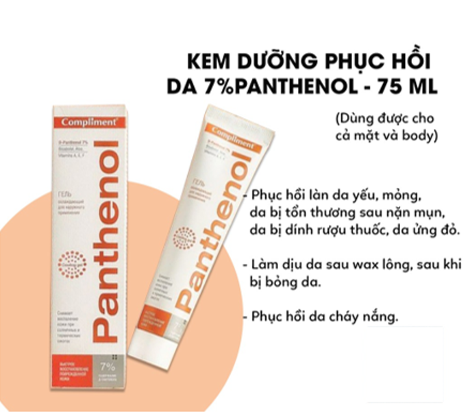 Kem Dưỡng Phục Hồi Da Compliment 7% Panthenol Nga 75ml