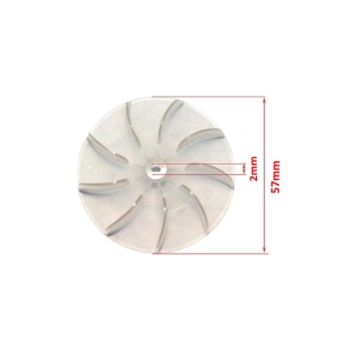 CÁNH QUẠT MÁY SẤY TÓC DC 9 CÁNH TRỤC 2mm
