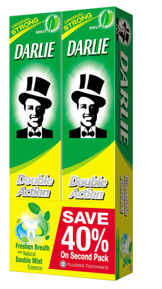 Commbo 2 Kem đánh răng Darlie Double Action 225g