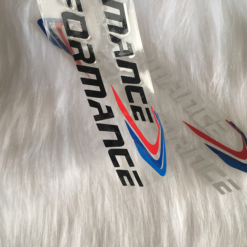 Tem decal dán gương chiếu hậu ô tô chữ Performance phản quang