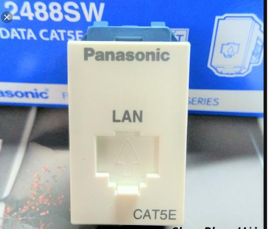 [FreeshipMAX] VTM - Ổ MẠNG  CAT 5 PANASONIC- WEV2488SW