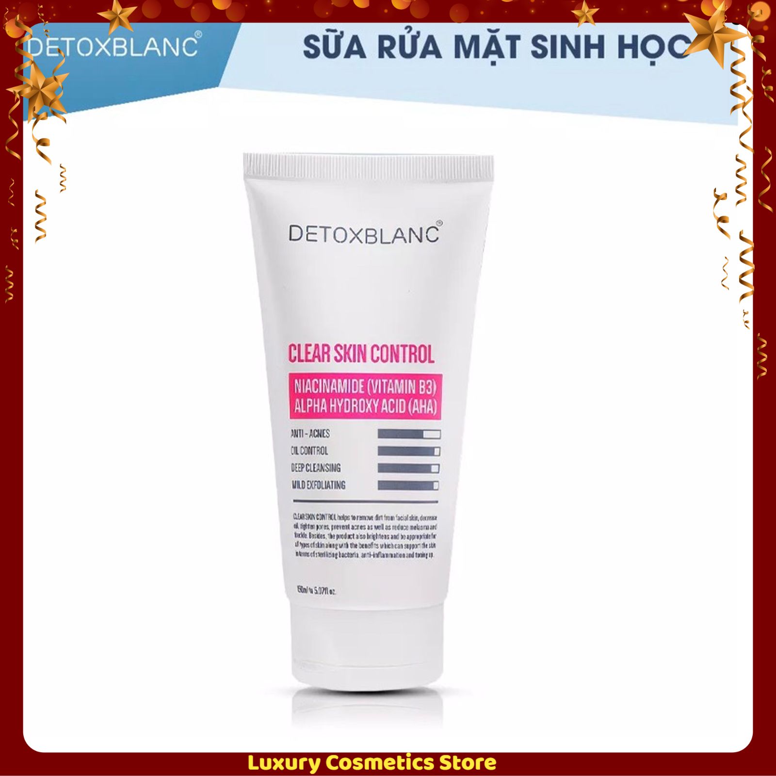 Sữa rửa mặt sinh học Detox Blanc
