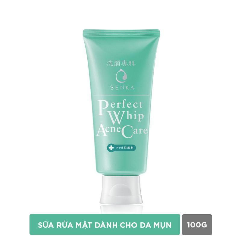 Sữa rửa mặt cho da mụn Senka Perfect Whip Acne Care 100g cao cấp