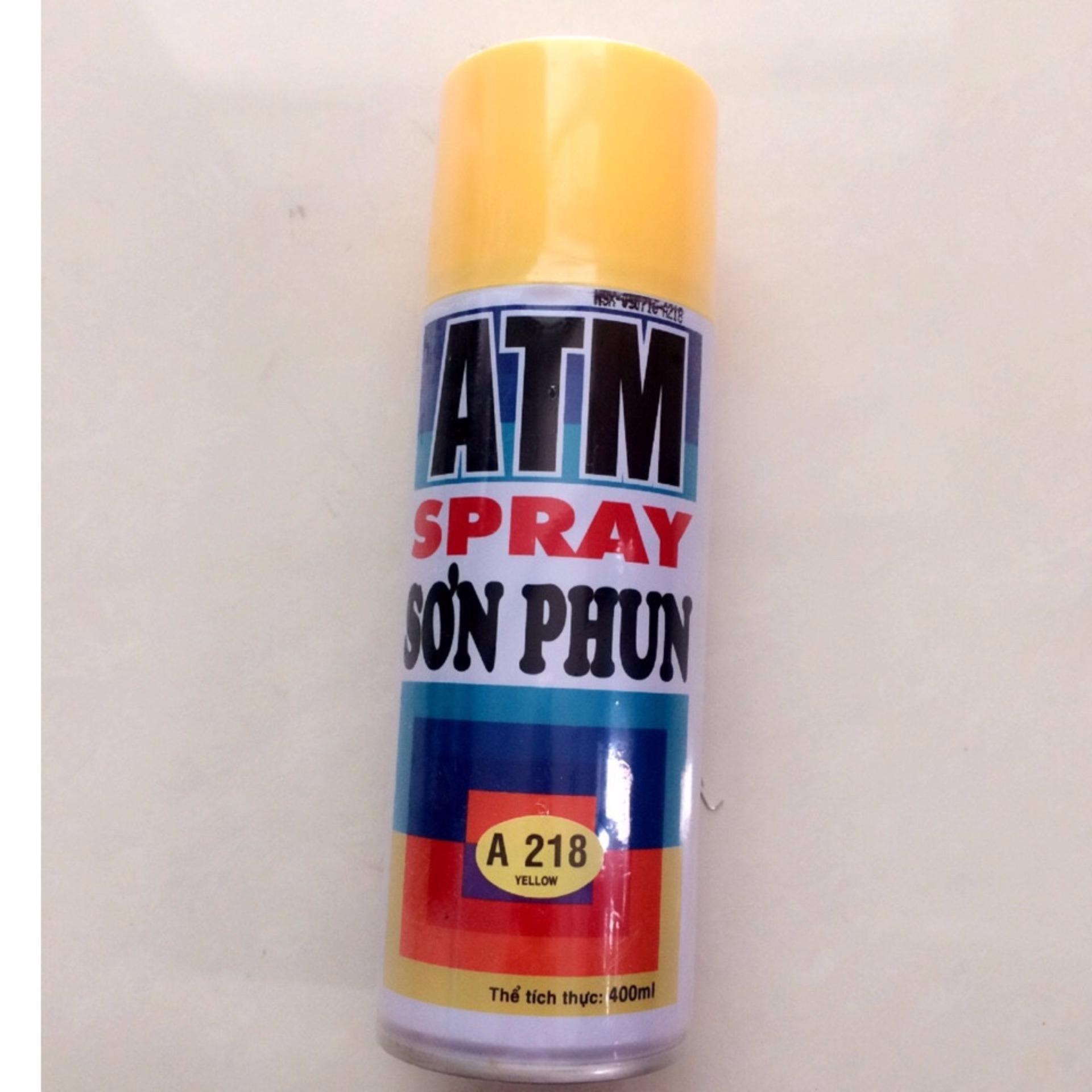 Sơn xịt ATM Spary A218 GreenNetworks (màu vàng)