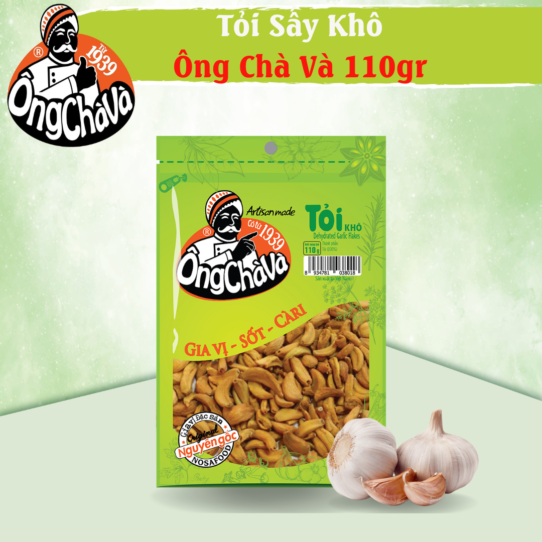 Ong Cha Va Dried Garlic 110g