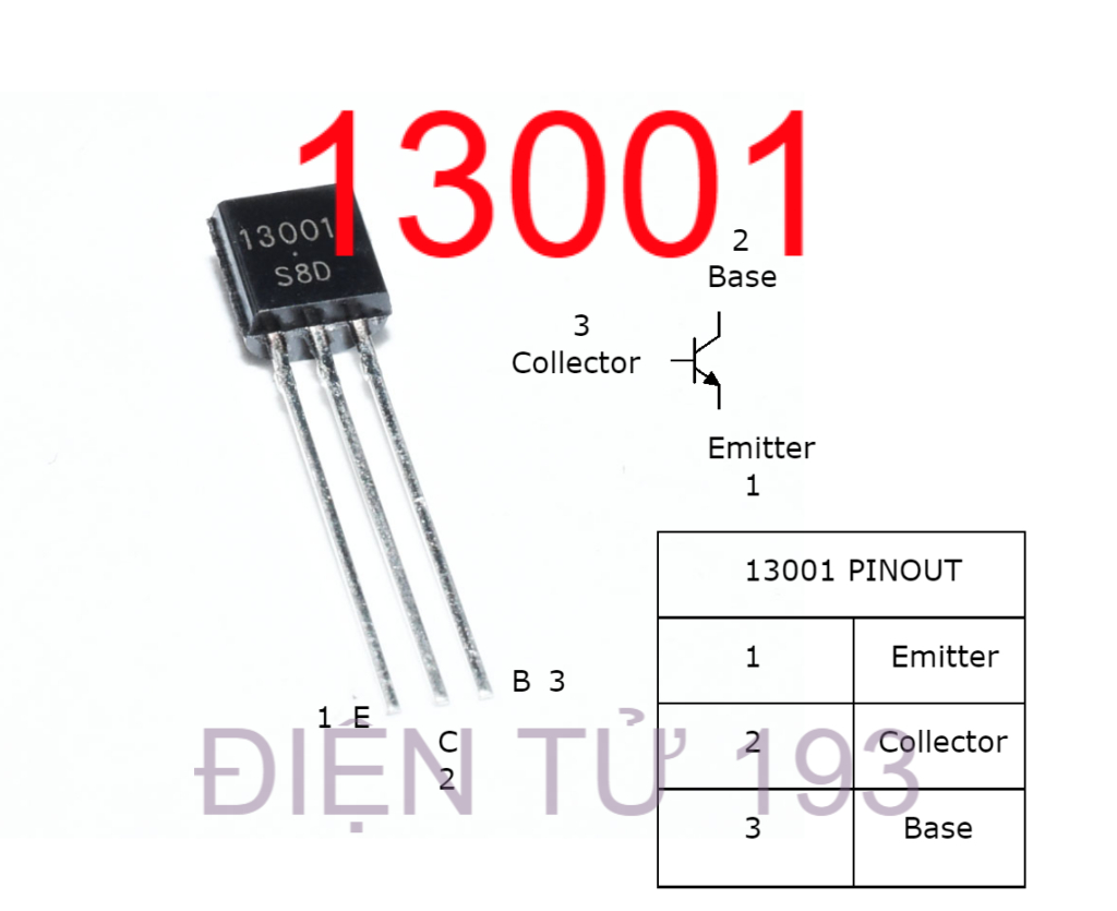13001 transitor npn to92