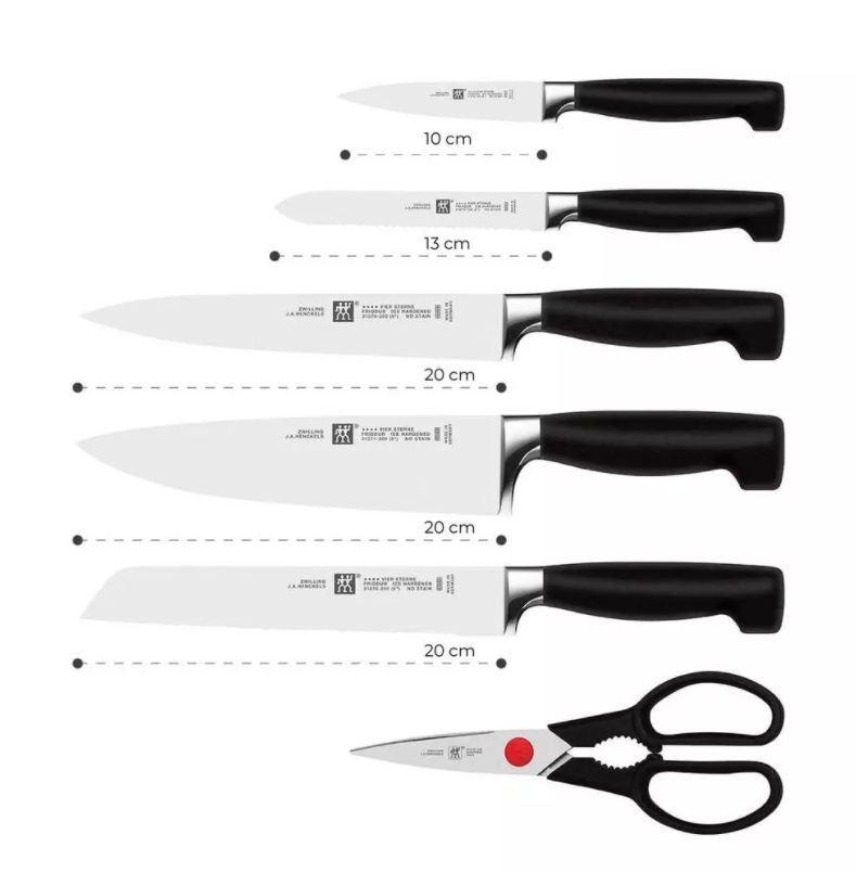 ZWILLING - Four Star knife block 2019 - 7pcs