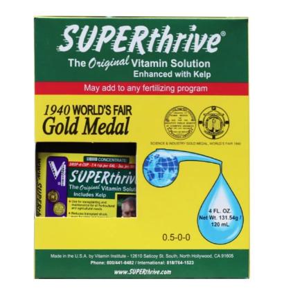 Superthrive 120ml hàng chính hãng nhập Mỹ - Siêu dinh dưỡng cho lan, nó chứa chất vitamins và các hormon thực vật kích thích tăng trưởng cho cây trồng