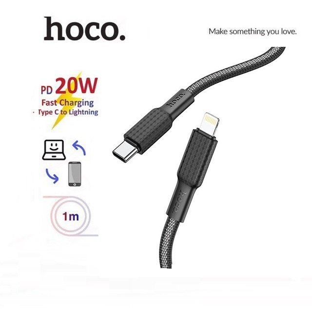 Cáp sạc hoco x69 jack type c to lightning 1m dây dù pd20w