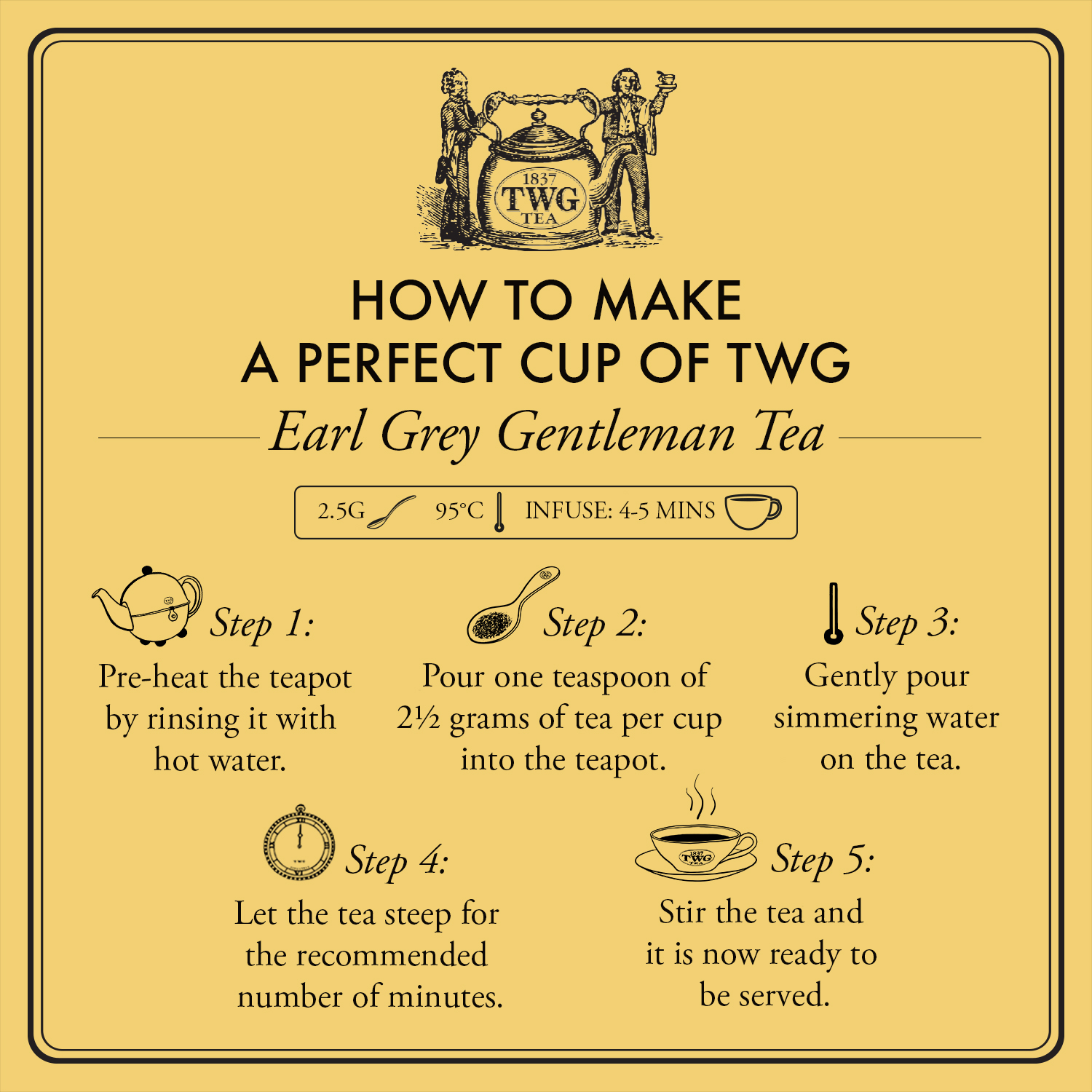 TWG Tea - Earl Grey Gentlement (100g) | Black Tea