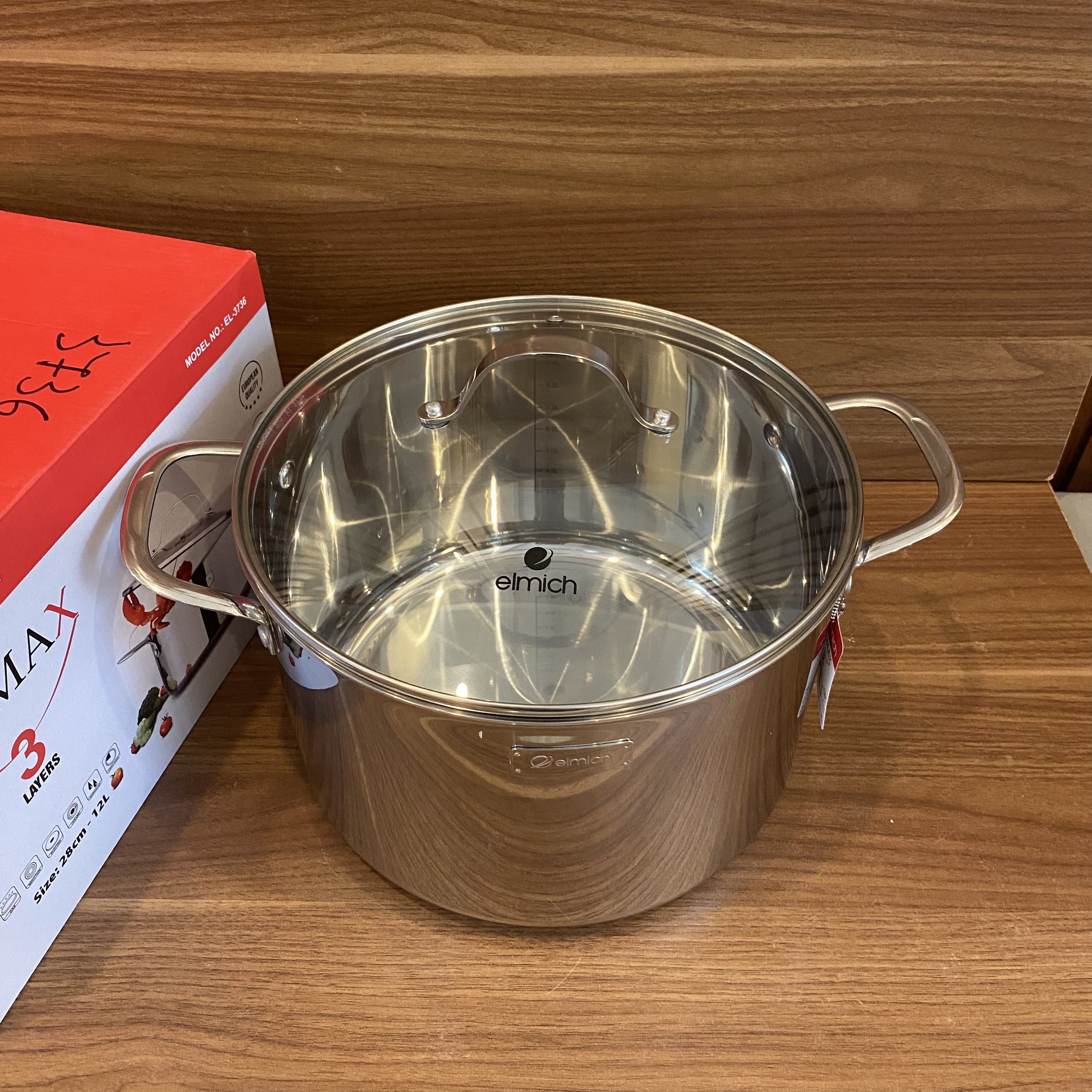 NỒI INOX CAO CẤP 3 LỚP ĐÁY LIỀN TRI-MAX 28CM