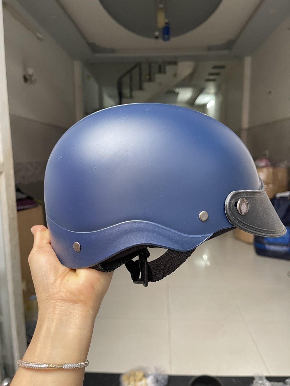 nón bảo hiểm nửa đầu nhiều màu lựa chọn