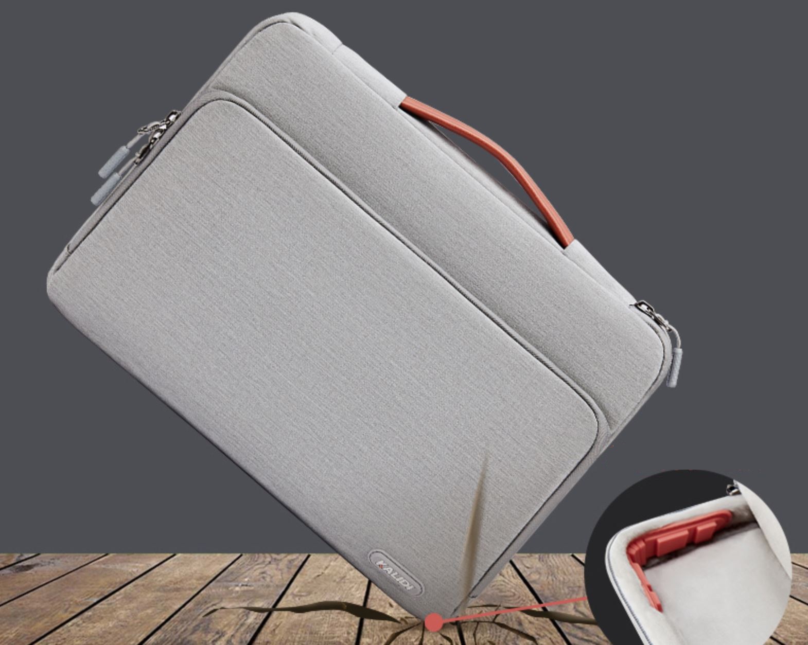 Túi xách chống sốc Kalidi cho Macbook - Surface 13" - T65