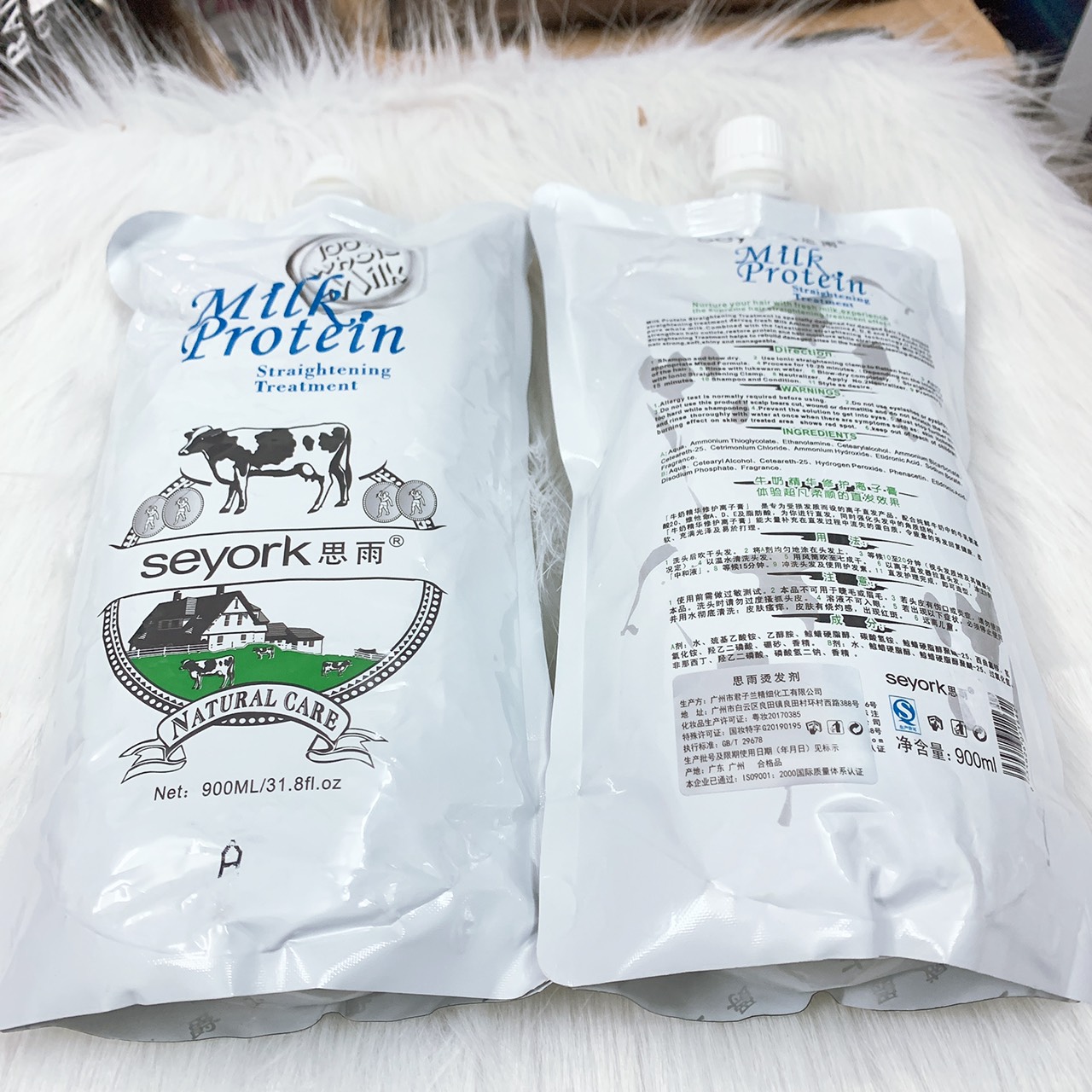 Thuốc Duỗi Tóc Phục Hồi Cho Tóc Hư Tổn Seyork Milk Protein