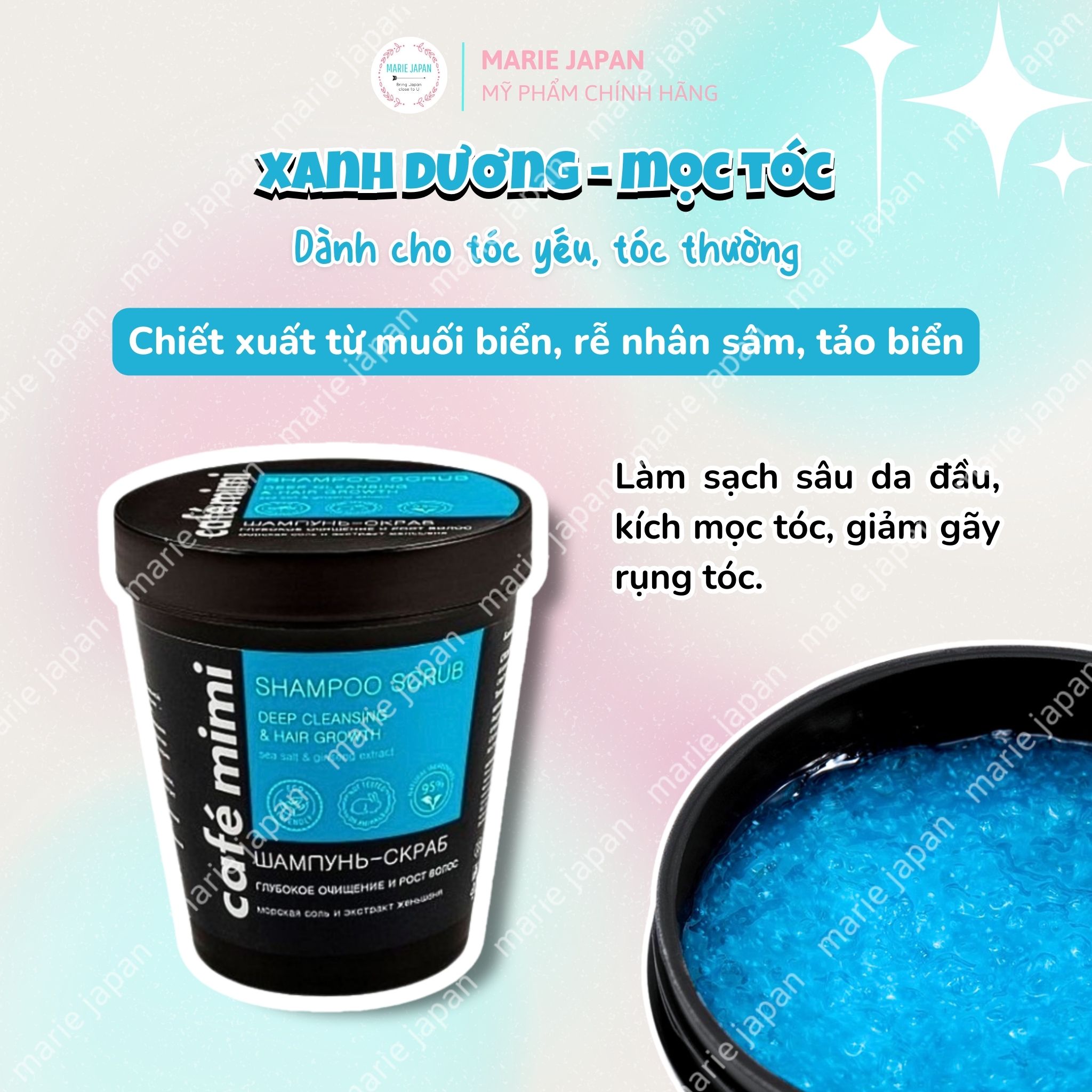 Dầu gội tẩy da chết da đầu shampoo scrub cafe mimi giảm dầu giúp mọc tóc nga hủ 330g