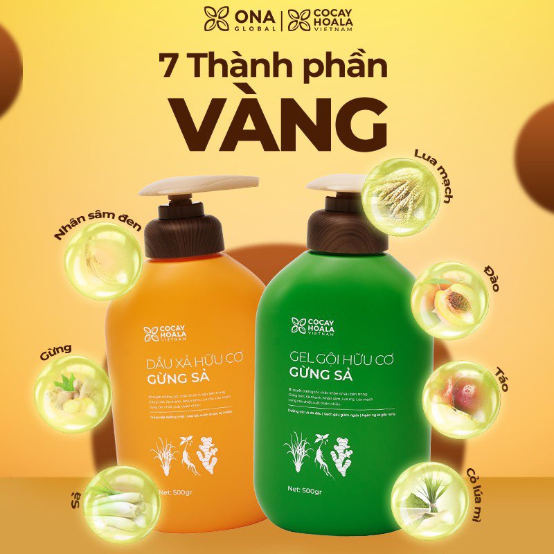 Xả Hàng - Dầu gội Gừng Sả