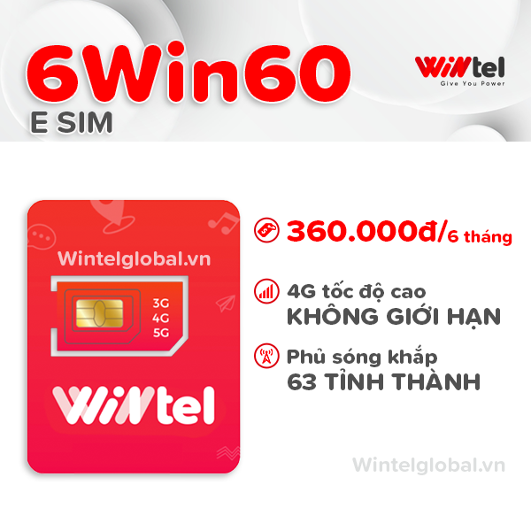 Sim wintel 6win60 - sim data tốc độ cao